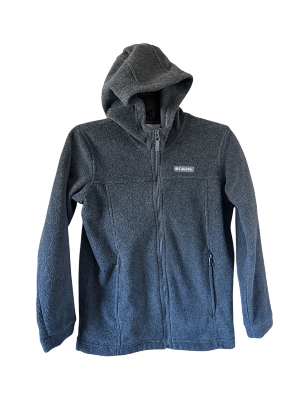 Columbia Kids Sherpa Fleece Full Zip Hoodie Charcoal Grey Size M